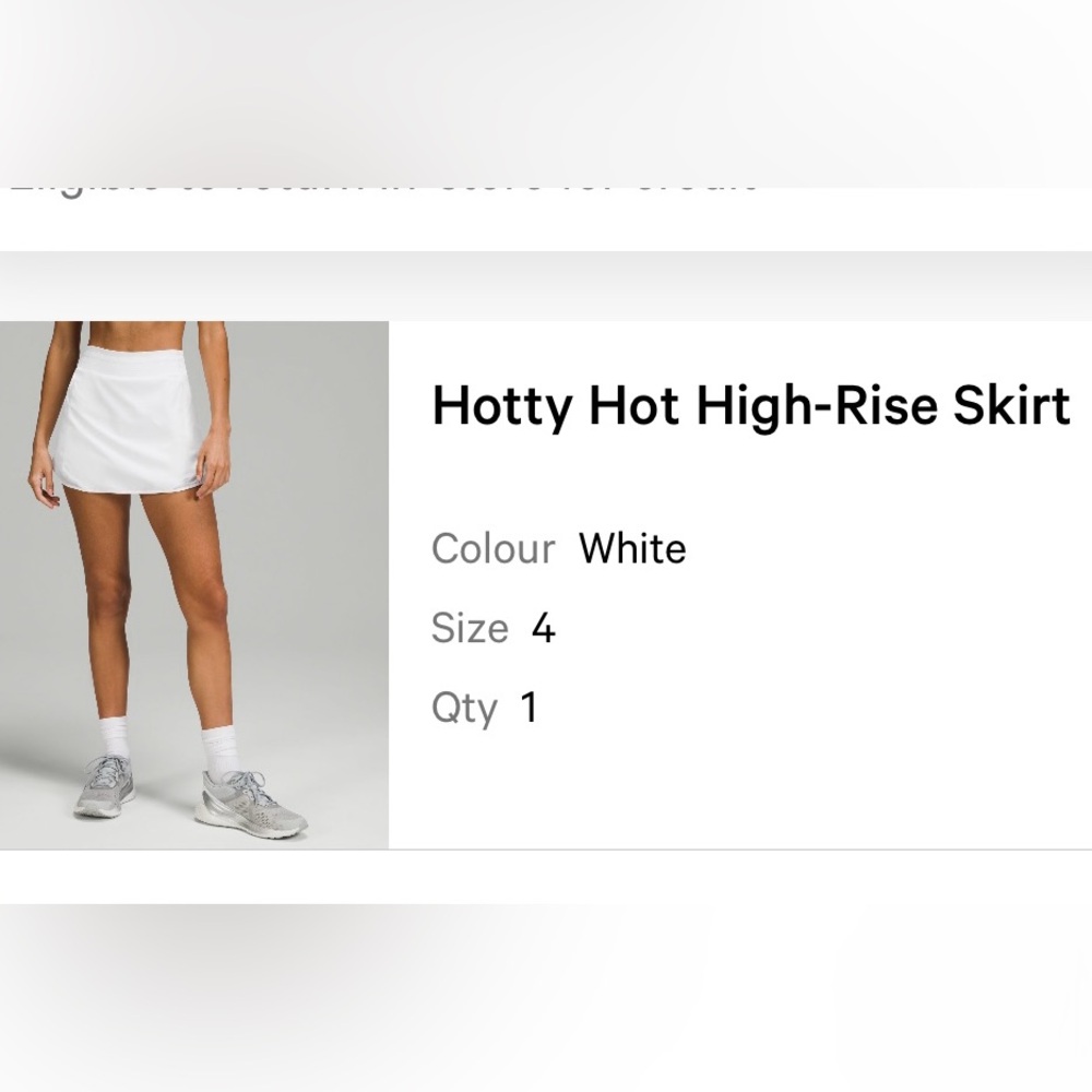 Hotty hot high rise tennis skirt, Worn once, excellent condition